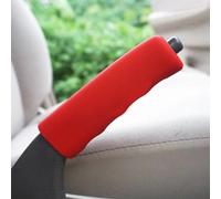 MNBVGHH Coprifreno per Auto, per Fiat 500/500C/500E/Abarth 500 2007-2022 Copertura Silicone della Leva Cambio,Copertura del Cambio, Pelle Impugnature Freno A Mano Coperchio Accessori,A