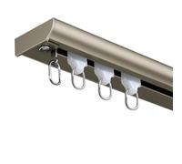 MNBVH Traccia del soffitto per Tende per Tende ultrasotti-Sottili per la Guida per Tende per finestre a Apertura Verso l'interno per divisore, Invisibile Bellezza