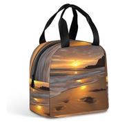 MNBVKL Borsa per il pranzo da picnic, borsa per il pranzo stampata all'alba, borsa per il pranzo all'aperto, borsa per il pranzo da viaggio, borsa universale per il pranzo