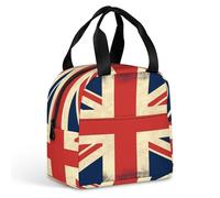 MNBVKL Borsa per il pranzo da picnic, borsa per il pranzo stampata con bandiera del Regno Unito, borsa per il pranzo all'aperto, borsa per il pranzo da viaggio, borsa universale per