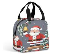 MNBVKL Borsa per il pranzo isolante in alluminio, regali sull'albero di Natale stampato borsa per il pranzo, borsa per il pranzo all'aperto, borsa da pranzo da viaggio, borsa universale per il pranzo