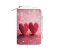 MNBVKL Portafoglio, portafoglio stampato a cuore rosso, portafoglio da viaggio di grande capacità, portafoglio da viaggio da donna, portafoglio per adulti, bianco, 16 x 11,5 cm, moderno