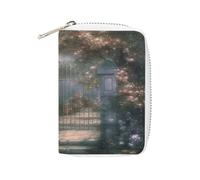 MNBVKL Portafoglio, portafoglio stampato Secret Garden, portafoglio da viaggio di grande capacità, portafoglio da viaggio da donna, portafoglio per adulti, bianco, 16 x 11,5 cm, moderno