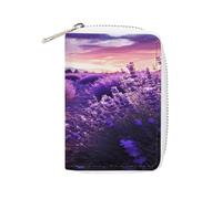 MNBVKL Portafoglio, viola lavanda stampato, portafoglio da viaggio di grande capacità, portafoglio da viaggio da donna, portafoglio per adulti, bianco, 16 x 11,5 cm, moderno