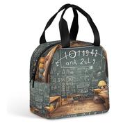MNBVKL Sacchetto di pranzo dell'isolamento del di alluminio, borsa del pranzo stampata matematica, borsa del pranzo all'aperto, borsa del pranzo di viaggio, borsa universale del pranzo