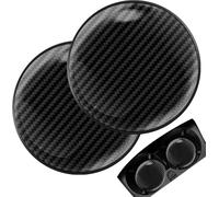 MNBYHWA Portabicchieri Dell'auto per Tesla Model Y 2025, Sottobicchiere per Auto in Fibra di Carbonio Bottiglie Supporto Sottobicchieri per Auto