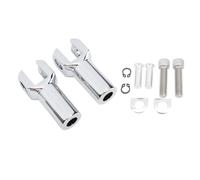 MNDPOAATY 3-3/8 Inch Passenger Foot Peg Bracket Kit 51039 05 Rugged Reliable Chrome Plated Footpeg Supports Kit for Motorcycle