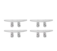 MNDPOAATY Bitta da ormeggio per Barca, 4 Pezzi da 4 Pollici, Porta Corda per Ponte, Bitta da ormeggio in Acciaio Inossidabile 316 lucidato per motoscafo, Yacht, Nave da carico, Grado Marino