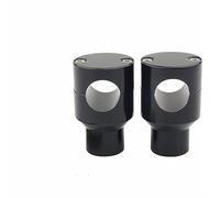 MNEUEQ Morsetto riser 7/8 "1" kit rialzi manubrio morsetto di montaggio in alluminio CNC per moto Y&amaha manubrio 22 mm (nero)