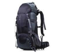 MNEVZX Borse per scarponi da sci Zaino da campeggio e da escursionismo da 45L-60L, multifunzione, con telaio esterno, borsa da arrampicata, zaini da viaggio e sport Sacca sci(50L Black)