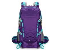 MNEVZX Borse per scarponi da sci Zaino da viaggio per escursionismo all'aperto 30-40L con copertura in nylon antipioggia, borsa da campeggio, attrezzatura durevole per lo sport Sacca sci(Purple)
