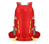 MNEVZX Borse per scarponi da sci Zaino da viaggio per escursionismo all'aperto 30-40L con copertura in nylon antipioggia, borsa da campeggio, attrezzatura durevole per lo sport Sacca sci(Red)