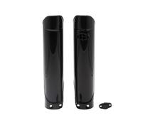 MNEVZX Copri Forcella Forcelle Moto Protezione Forcella Anteriore, Protezione Ammortizzatore Adatta per KTM SX XC XCF EXC per Husqvarna FC TC EC Ex 85-500 Forcella Anteriore in Gomm(Black)