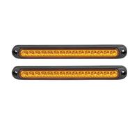 MNEVZX Luci terzo stop auto Fanale posteriore freno a 15 LED, adatto per Jeep Wrangler, adatto per Nissan, pick-up, auto, camion, SUV, camper, universale(2pcs Yellow 3-PIN)