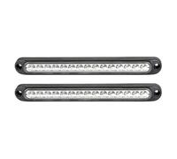 MNEVZX Luci terzo stop auto Fanale posteriore freno a 15 LED, adatto per Jeep Wrangler, adatto per Nissan, pick-up, auto, camion, SUV, camper, universale(2pcs White 3-PIN)