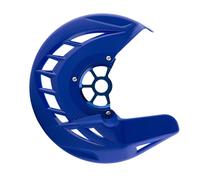 MNEVZX Protector de Disco de rueda Adatto per KTM Adatto per Husqvarna SX SXF XC XCF EXC EXCF TC FC Te Fe 125-530 Protezione Disco Freno Anteriore da 22 mm e 26 mm(26mm Blue)