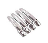 MNGNCBXWK Per Peugeot 208 2012 2013 2014 2015 2016 2017 2018 2019 Rivestimento Per Maniglia Della Portiera In Fibra Di Carbonio Cromata Nera Accessori Auto Maniglie Esterne Porte(Argento)