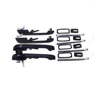 MNGNCBXWK Per VW Caddy I Derby Golf Per Jetta I II Mk1 Mk2 Per Passat Scirocco Santana Polo 1981-1983 1984 Maniglia Esterna Nera Per Portiera Maniglie Esterne Porte(4 Pcs Front Rear Kit)