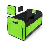 MNHCAC Organizer Bagagliaio Auto per Renault Master 2010-2024, Organizer Auto Pieghevole, Organizer Bagagliaio con Tasche Extra e Pareti Rinforzate,Green