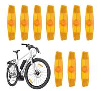 MniimaLuxe 10 riflettori per bicicletta, occhi di gatto per mountain bike, bici da corsa