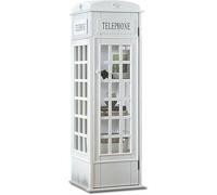 MNJVCFDS Libreria In Legno A 5 Livelli Della Cabina Telefonica Di Londra Con Porta In Acrilico - Armadio In Piedi Per Il Carino Organizzatore Di Stoccaggio