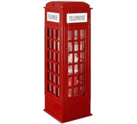 MNJVCFDS Libreria In Legno A 5 Livelli Della Cabina Telefonica Di Londra Con Porta In Acrilico - Armadio In Piedi Per Il Carino Organizzatore Di Stoccaggio