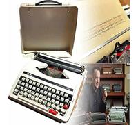 MNJVCFDS Macchina da Scrivere Manuale Portatile Vintage - Macchina da Scrittura Classica retrò con Doppia Bobina Nastro Nero E Rosso, Ideale per La Scrittura Creativa E I Collezionisti Nostalgici