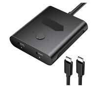 MNMIOIO Switch KVM USB C bidirezionale 1x2 2x1 Splitter tipo C Switcher video 8K a 60Hz 4K a 120Hz Trasmissione dati PD 100W 10Gbps(30KG Force Gauge)