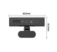 MNMIOIO Webcam con microfono, Riconoscimento facciale Webcam Videocamera Web Full HD 1080P 5MP for l'accesso all'identificazione for laptop desktop for conferenze, streaming live, registrazione