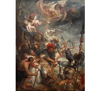 MNMSBFXQ Famoso Dipinto Quadri Moderni Stampe su Tela Stampe Tela Pittura il Martirio di San Lievin di Peter Paul Rubens per Soggiorno 60x90cm