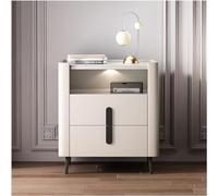 MNOIINM Set di 1 comodini Moderni con cassetti, comodini in Pelle, comodini, comodini, comodini, comodini, mobili in Pelle