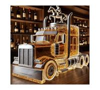 mnopx Semi Truck Whisky Bottle, Bottiglie di liquore in vetro con tappo, a forma di macchina Whisky Decanter Bottiglia, Fiaschetta decorativa, Regali per Natale, San Valentino, Halloween (prodotto 1)