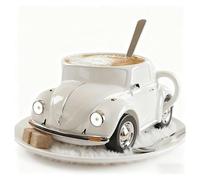 mnopx Tazza da tè a forma di auto unica, tazza da caffè a forma di maggiolino, set di tazze da caffè a forma di auto da 12 once, stoviglie di design innovative, regali per gli innamorati