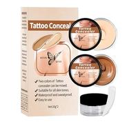 Mnozreo Fondotinta per Gambe e Corpo,20G*2,Crema Coprente Per Il Corpo,per la Copertura Del Tatuaggio