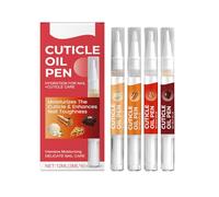 Mnozreo Matita per la cura delle unghie,Olio idratante per cuticole,Cuticole per la cura delle unghie per lo smalto per la rimozione dei calli,Olio riparatore per unghie,4 pezzi