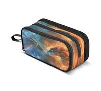 Mnsruu A Fire Dragon - Astuccio grande con 3 scomparti, per la scuola, per ragazzi e ragazze, Multicolore, Taglia unica, Organizer per borse