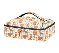 Mnsruu Animal Zoo Casseruola Carrier per cibi caldi o freddi, borsa termica per casseruola con coperchio, borsa per cibo per viaggi, feste, picnic, Zoo degli animali, Taglia unica