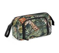 Mnsruu Animali dell'Africa astuccio portapenne grande capacità astuccio astuccio cancelleria per ufficio scuola, Multicolore, Zaino per la scuola
