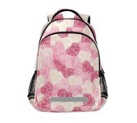 Mnsruu Astratto Linea Cuori Scuola Primaria Junior High School Zaino Bookbag per Studenti Adolescenti