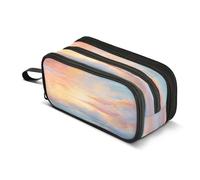 Mnsruu Astuccio con 3 scomparti, motivo cielo stellato arcobaleno, per ragazzi e ragazze, Multicolore, Taglia unica, Organizer per borse