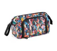 Mnsruu Astuccio di grande capacità, astuccio colorato per penne, astuccio per cancelleria, scuola, università, ufficio, organizer per adolescenti, adulti e studenti, Persone colorate, Taglia unica,