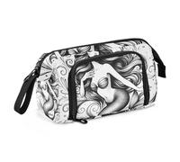Mnsruu Astuccio di grande capacità, bellissimo astuccio per penne a forma di sirena, per scuola, università, ufficio, per adolescenti, adulti, studenti, Bella Sirena Nobile, Taglia unica, Valigetta