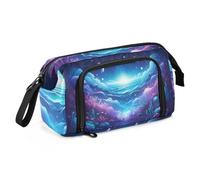 Mnsruu Astuccio di grande capacità, un bellissimo astuccio portapenne con mondo sottomarino, astuccio per cancelleria, scuola, università, ufficio, organizer per adolescenti, adulti e studenti, Un