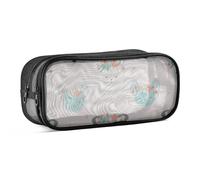 Mnsruu Astuccio scolastico carino koala lama e teste di topo con fiore astuccio per ragazze ragazzi adolescenti studenti, 24 x 10,5 x 8 cm, #01, Taglia unica, Adorabile