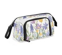 Mnsruu Blooming Spring Garden - Astuccio per matite di grande capacità, astuccio per cancelleria per ufficio e scuola, Multicolore, Zaino per la scuola