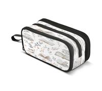 Mnsruu Books and Cute Cozy Things - Astuccio grande con 3 scomparti, per la scuola, per ragazzi e ragazze, Multicolore, Taglia unica, Organizer per borse