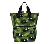 Mnsruu Borsa per pannolini per bambini con motivo a forma di formica nera, grande, impermeabile, da viaggio, per mamme e papà