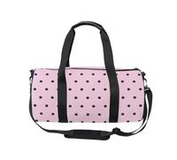 Mnsruu Borsa sportiva da palestra con tracolla per donne e uomini, a pois, per San Valentino, rosa, borsone da viaggio, allenamento, con scomparto per scarpe, per pernottamento e fine settimana, #01,