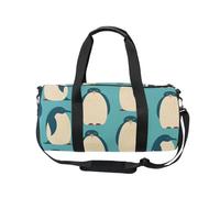 Mnsruu Borsa sportiva da palestra con tracolla, per donne e uomini, con pinguini, borsone da viaggio per allenamento con scomparto per scarpe per pernottamento e fine settimana, #01, Misura unica,