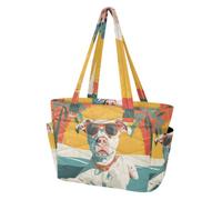 Mnsruu Borsa tote da donna, borsa per prendere il sole, con scomparto per laptop da 15,6 pollici, borsa a tracolla impermeabile per lavoro, insegnanti/infermiere, scuola, viaggi e palestra